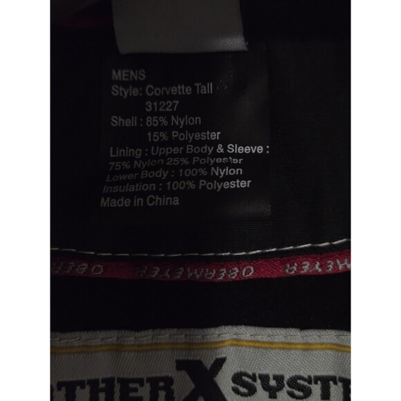 Obermeyer Ski Jacket Mens XL Tall Black Green WeatherX Corvette Snow Heavy - Picture 13 of 13